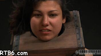 Sluts compete in hardcore sex game while naked and bound