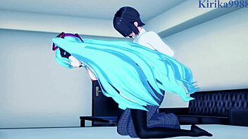 I Love Hatsune Miku And Kagamine Rin In Intense Sex