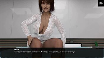 In Where the Heart Is Part 9, the slut gets a monster cock handjob outdoors.