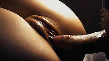 he pumped warm cum into me twice, pushing it deep inside. my shaved pussy felt every drop.