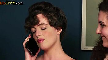 Busty british mistresses gather for a group session with submissive