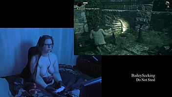 Naked alan wake play through part 7 with big tits brunette