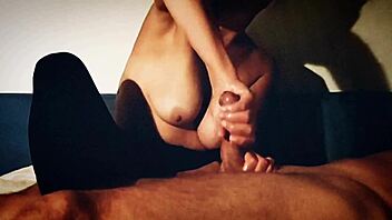 sexy girl with best sensual handjob ever 😍