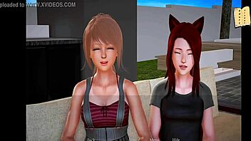 3D erotic game with a milf and a redhead
