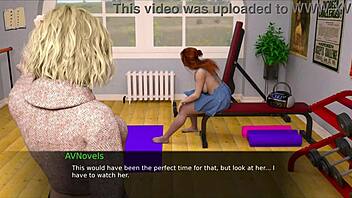 in this 3d cartoon, the nurse helps the patient back to pleasure with her curvy body.