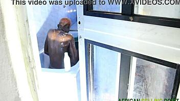 My stepbrother fucks me hard in the bathroom