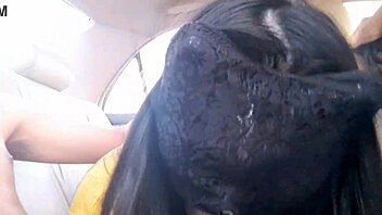 thai teacher seduces student with oral in car cosplay