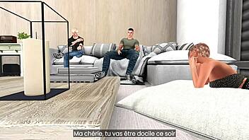 Le Mari Offre Sa Femme Docile—Beau-Fils La Baise Très Hard?