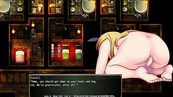 Emma repays her debt with outdoor bondage and gangbang in this anime story part 5 😏