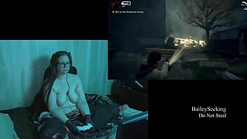 Naked alan wake play through part 7 with big tits brunette