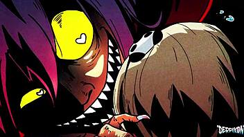 Stuffy bunny gets monster cock at group party