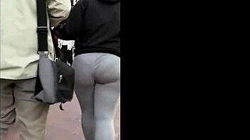 Thick Girl In Leggings Creeps Around?
