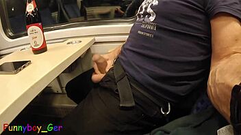 Solo session on the train ends in premature satisfaction