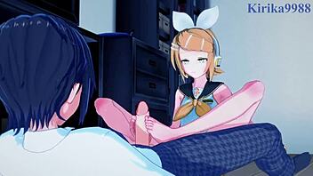I Love Hatsune Miku And Kagamine Rin In Intense Sex