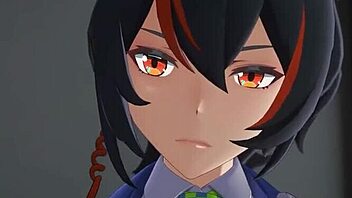 3D Anime Hentai with Big Tits and Cum on Ass