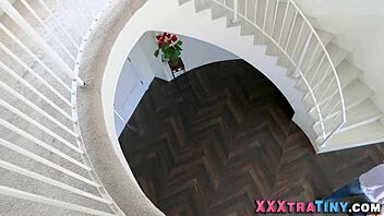 petite teen 18+ spitroasted for cum in mouth