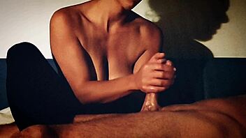 sexy girl with best sensual handjob ever 😍