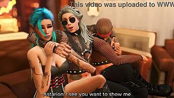 Do astarion and halsin double penetrate tav?