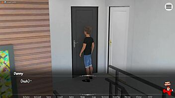 Stiefmutter im Minirock neckt in Perfect Bond 2 Spielszene