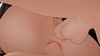 3D Anime Hentai with Big Tits and Cum on Ass