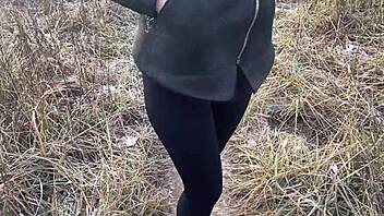 found a busty wife in woods and drilled her anal