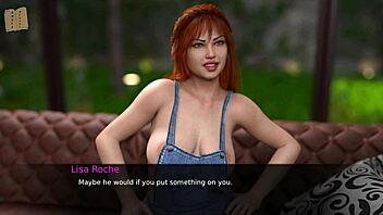 in this 3d cartoon, the nurse helps the patient back to pleasure with her curvy body.