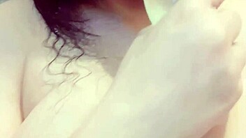 Big-boobed stepdaughter masturbates in the bathroom and more