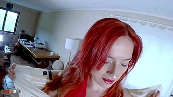 Chubby latina teen in her first porn scene with redhead