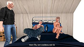 Le Mari Offre Sa Femme Docile—Beau-Fils La Baise Très Hard?