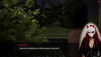 kate 15 in a rough outdoor cartoon game with upskirt