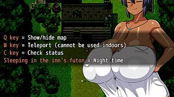 tanned girl natsuki hentai game ep 2 pervy carpenter massages massive boobs