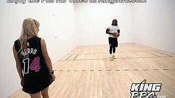 Milf Cassie Bender craves basketball and KingBBC’s huge black cock