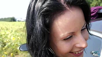 First public bang for black-haired Czech nympho, so wild
