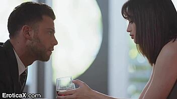 Adorable couple fucks passionately?