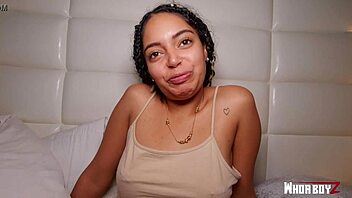 Big Booty Latina Bent Over For Big Dick Creampie