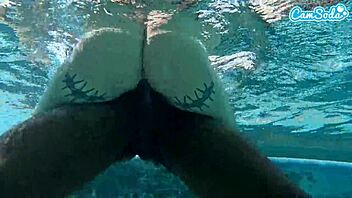 hot teen 18+ amateur pounded by bbc underwater, damn! 💦