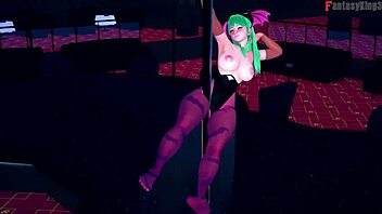 morrigan table dance full halloween special on sheer fantasyking3