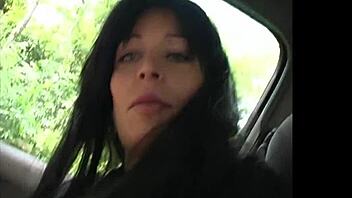 See this exhibitionist flashing big natural tits in the park?