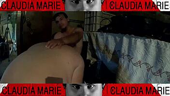 Fat girl and gay friend get it on at home
