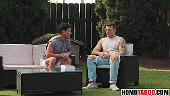 Straight Step Brother Learns Intense Gay Sex