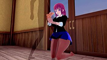 3D animated Indian hentai with big ass and big tits get horny with blowjob and creampie