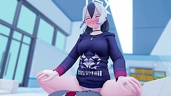 Oni fucks teacher in this hentai scene 😈