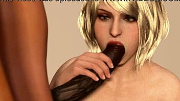 Ashley gives bbc blowjob