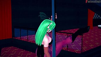 morrigan table dance full halloween special on sheer fantasyking3