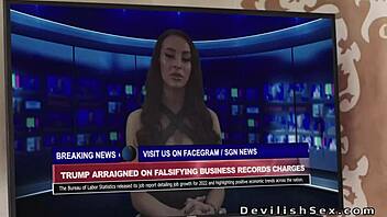 I seen this stunning blonde taking big cock in her shaved pussy