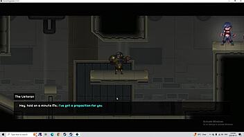 Hentai game with electric and anime-style hair and future fragments