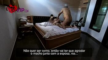 Cristina Almeida Betrays Husband with Macho in Hotel, Humiliating Cuckold in Raw Anal Creampie - Part 2