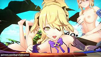 anime video featuring creampie in 3d porn style