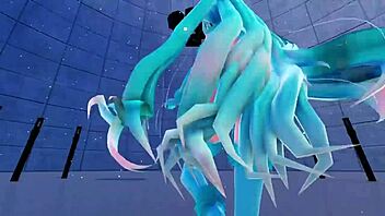 Blue K Nights ［Ray-MMD 3D VR180］Cat Fate Cosplay Adult Miku［Girls］