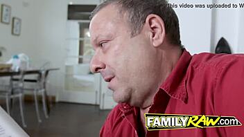 Athena Rayne teases her stepbrother to smash her pussy with huge big tits